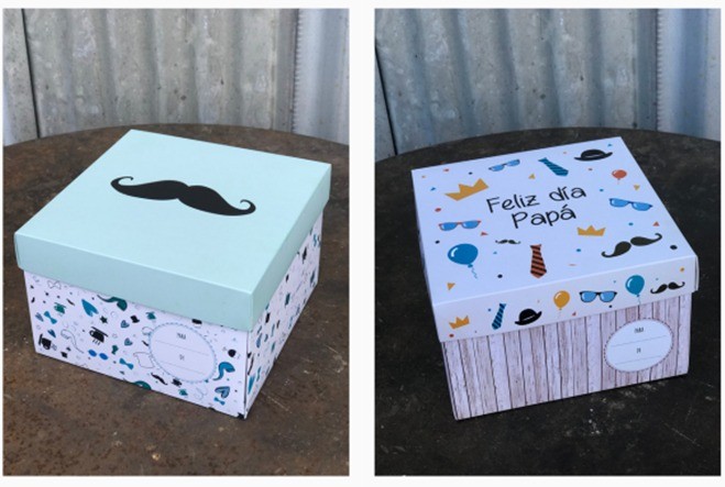 Caja sorpresa impresa Dia del Padre x 1 un - Papelera K&A